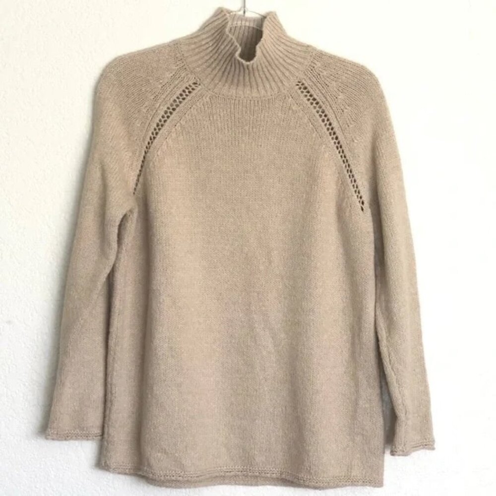 J. Jill Pure Jill Cotton/ wool blend Tunic Sweater